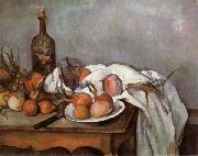 Paul Cezanne Onions and Bottle oil on canvas